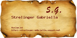 Strelinger Gabriella névjegykártya