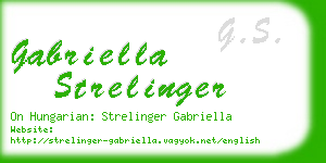 gabriella strelinger business card